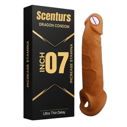 Dragon 7 Inch Silicone Condom – Washable & Reusable Adult Intimate Accessory Dragon 7 Inch Silicone Condom – Washable & Reusable Adult Intimate Accessory