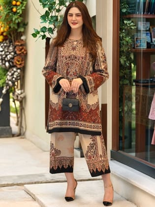 Women's Ornate Printed Kurta and Pant Set 